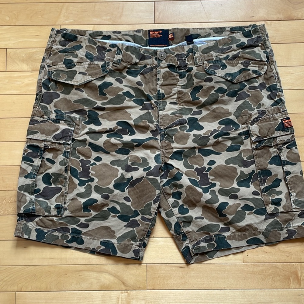 Superdry mens camo cargo shorts